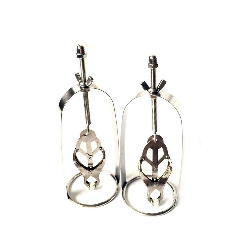 Nipple Nipple Nipple Nipple Stainless Adult Set of 2 Clamps, Clips, Clamps, Cages, Adjustable, Steel, SM, Goods,