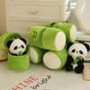 10cm Cute Bamboo Panda Plush Toy Small Pendant Stuffed Animal Soft Doll Fluffy Decoration Birthday Gift