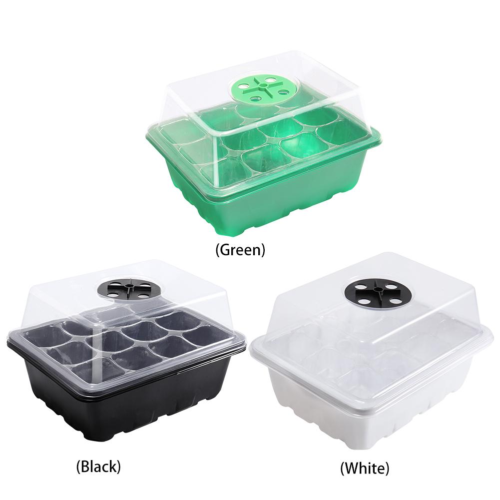 Vassoio Germinazione Piante 12 Fori Starter Vassoio Propagazione Succulente Impilabile Mini Serra Vassoio Germinazione per Coltivazione Piante