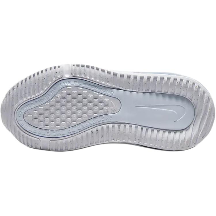 Nike Air Max 270 Go Ps Comfortable Simple Shock Absorption Breathable Durable Low Top Running Shoes Kids Sneaker White Blue DV1969-106
