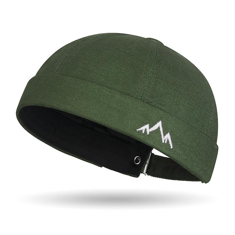 Artistic Retro Embroidered Hat Hip-hop Street Dance Fashionable Melon Rind Hat Brim Elegant and Chic Tang Hat