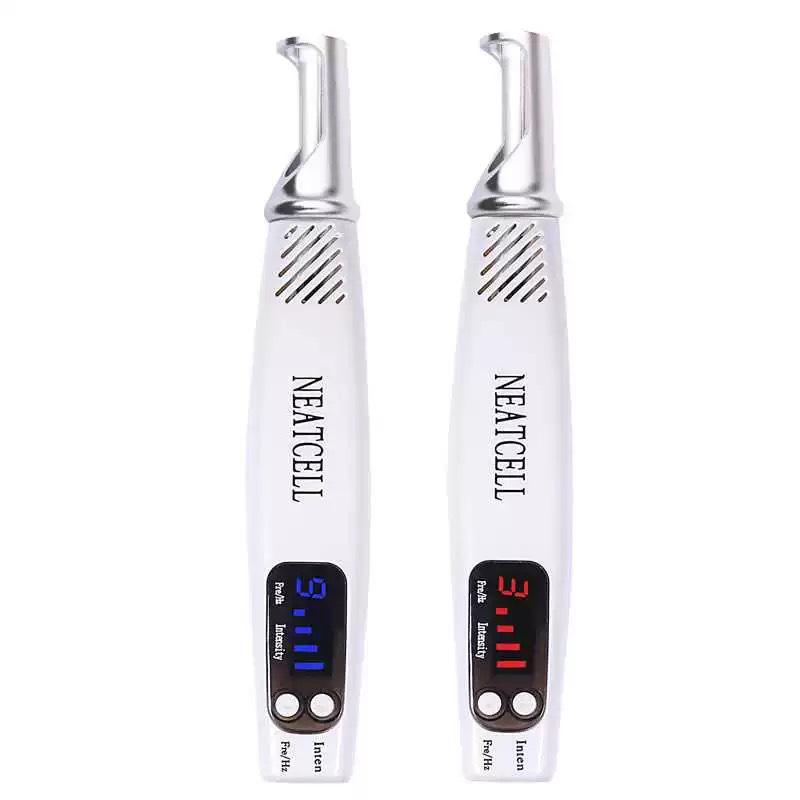 Portable Picosecond Laser Pen for Mole and Freckle Removal with Red and Blue Light