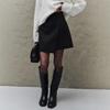 Women's High Waist Asymmetrical Waist A-line Mini Skirt Split Casual Short Skirt