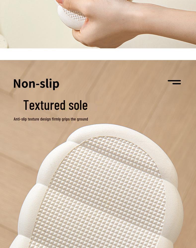 Men's and Women's Velvet-Lined Non-Slip Cotton Slippers for Indoor/Outdoor Use