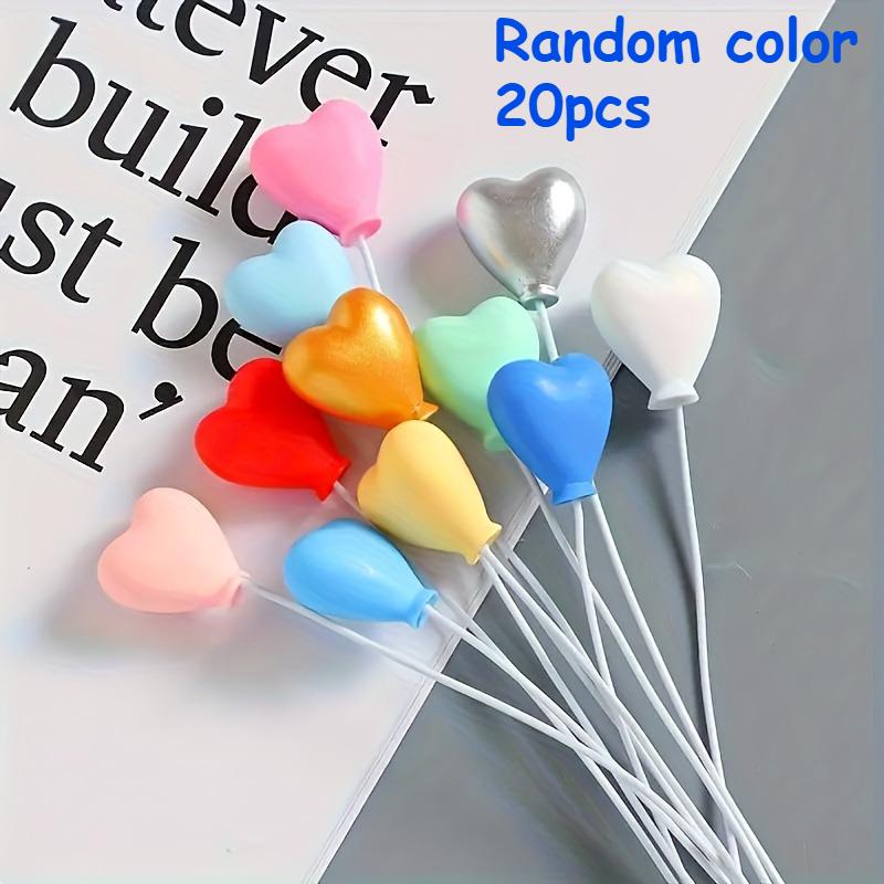 

20PCS Resin Balloon Charms DIY Dollhouse Accessories For Miniature Dollhouses Micro Model Photography Props Decorative Balloons
