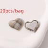 20pcs Heart Button Fabric Bag Buttons 20pcs Set Heart Shape Buttons  Sewing Crafts