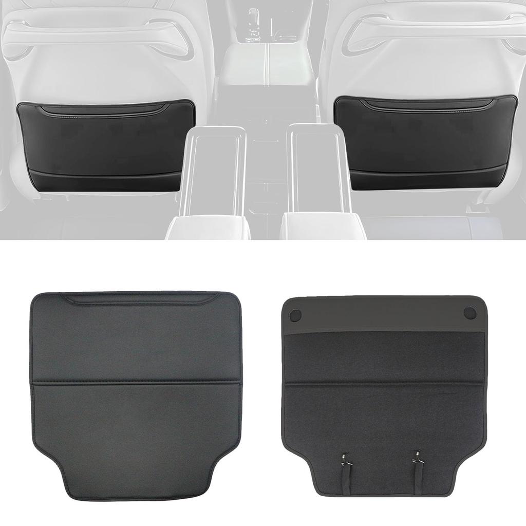 Hasiro Kick Guards for the New Alphard and Vellfire Seat Scratch and Stain Seat Back Custom Easy Set of Black (40 Series) - Covers, Resistant,