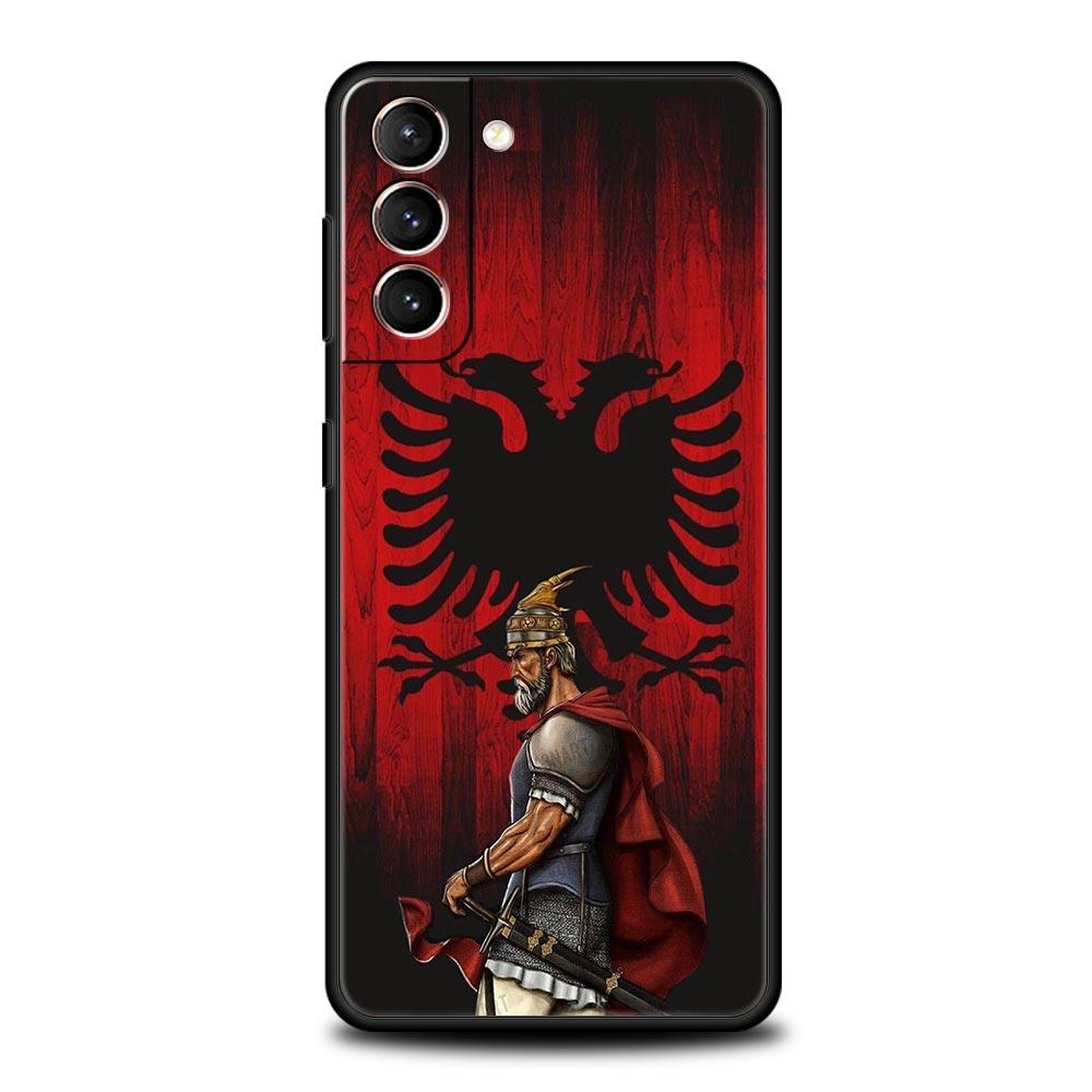 

Albania Albanians Flag Phone Case For Samsung Galaxy S25 Edge S24 S23 S22 S20 Ultra S21 FE 5G S10 Plus Soft TPU Cover Samsung S25Edge