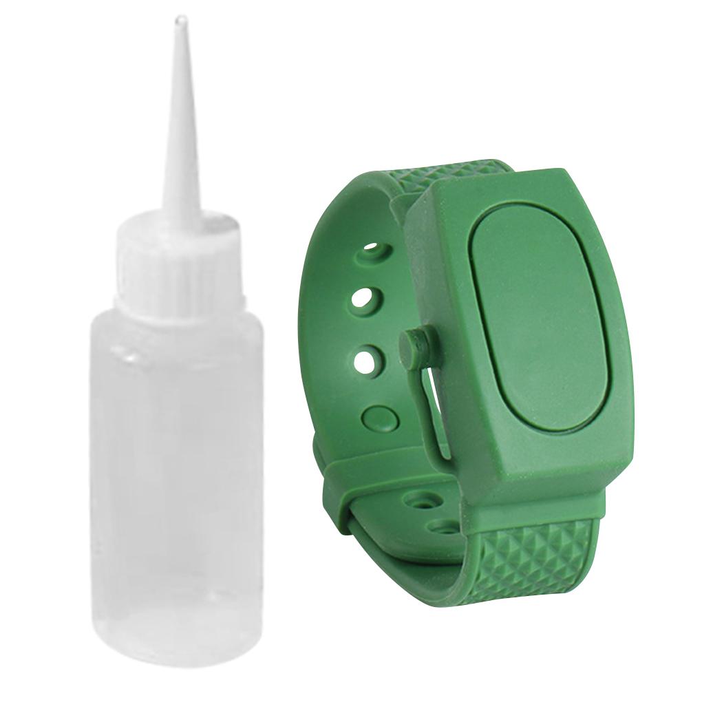 

Portable Silicone Hand Bracelet Dispenser 15ml Wristband Soap Dispenser for Outdoor