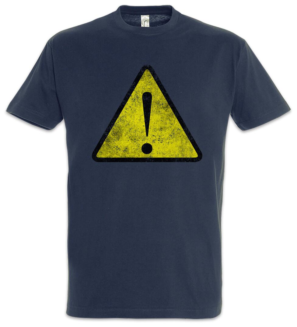 Warning Sign I Men s T-Shirt Symbol Logo Insignia USA Sign Caution Danger S
