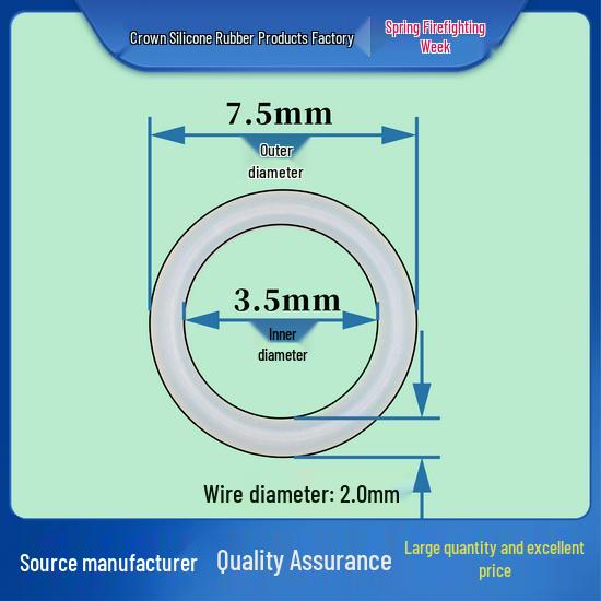 First Order Discount: 2.0mm Wire Rubber-Silicone O-Ring Seal, 5-140mm Outer Diameter, Waterproof