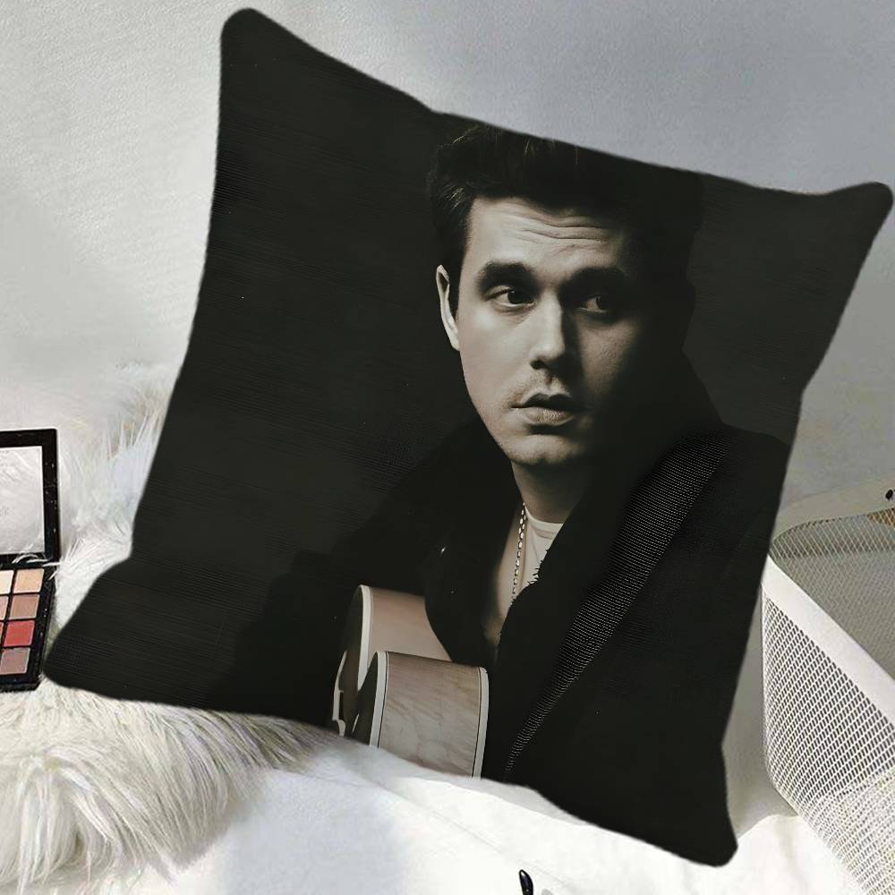John Mayer Singer Rock Music Pillow Case Square Pillow Bedroom Sofa Leisure Comfort Cushion Car Home Decoration