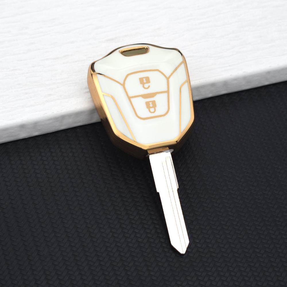 Smart Remote Protector Key Holder Shell Car Key Fob Shell Case Cover for Isuzu DMAX D-MAX MUX Truck with Key Chain Accessories