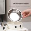 Elevated Pet Feeder Raised Stand With Double Stainless Steel Food Water Bowls For Small Medium Large Dogs Cats