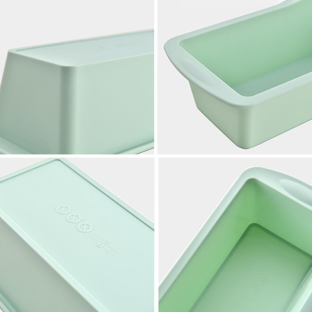 4pcs Silicone Baking Cake Mold Easy To Demold Rectangular Toast Mold Silicone Baking Tray for Household Oven Kitchen Baking Tool