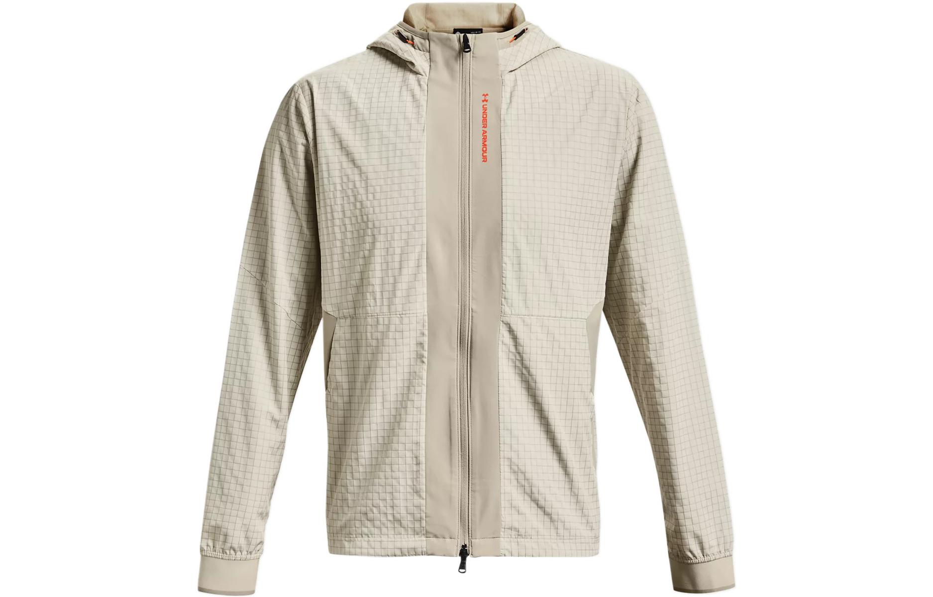 Under Armour RUSH Jackets Men s Limestone White Hooded Moderate Other 1366186-279 XXL