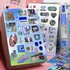 [ZYAS]8/16 Sheets DIY Decoration Y2k Gen Z Electronic Memories Style Retro Dreamcore Collages Journals Diary Scrapbook Stickers