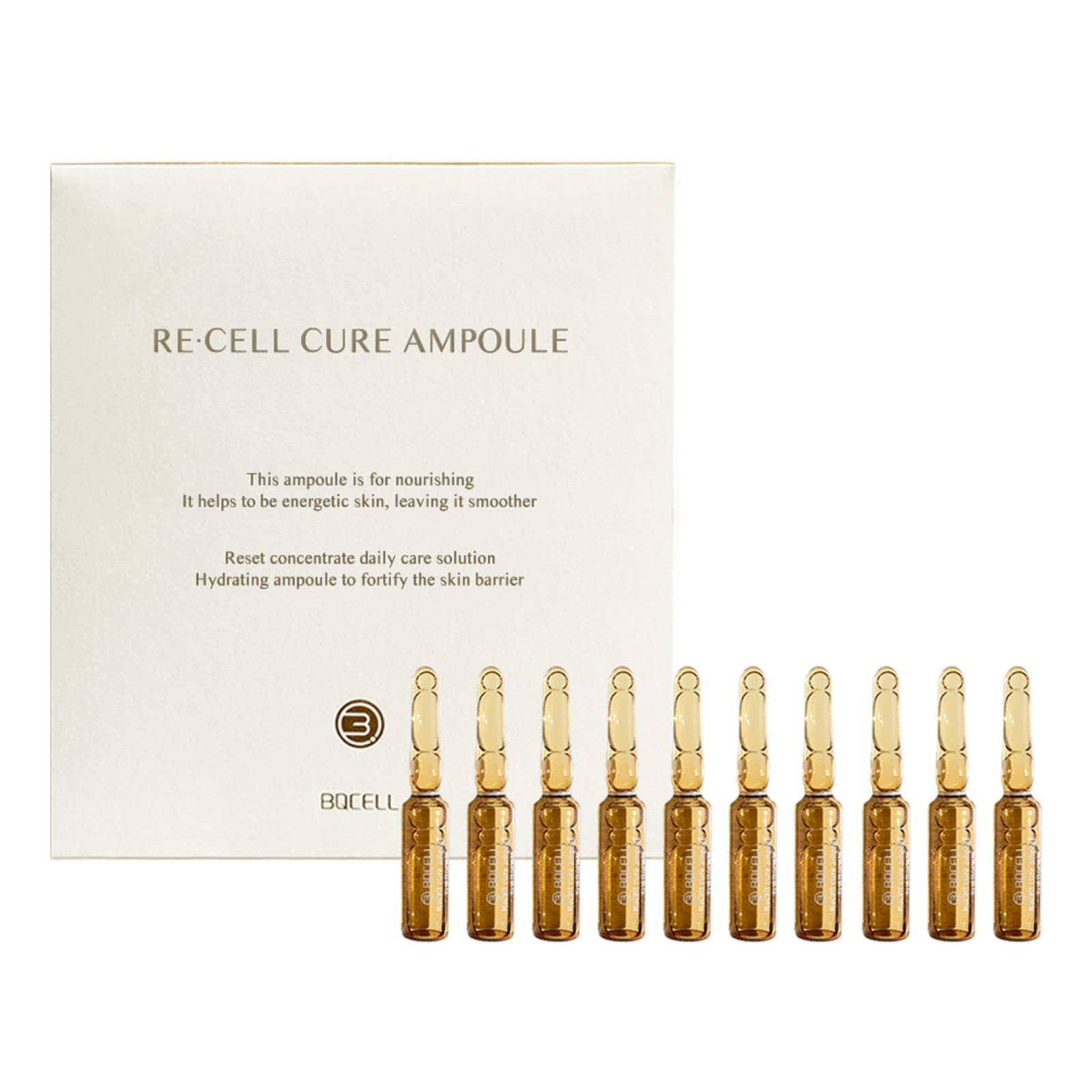 

Recell Cure Ampoule Увлажняющая сыворотка после ниацинамида Содержит сыворотку человеческих клеток Корейская косметика x 10 [BQCELL Official] [Пилинг после ухода] (2мл