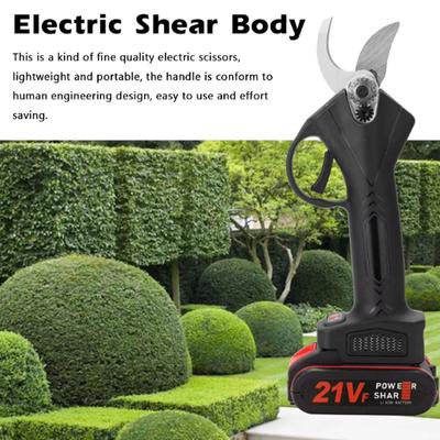 Tijeras de Podar Eléctricas sin Escobillas Herramienta de Jardín Podadora a Batería Tijeras Eléctricas Inalámbricas de Jardín Árbol Frutal Para Batería 88VF 21V
