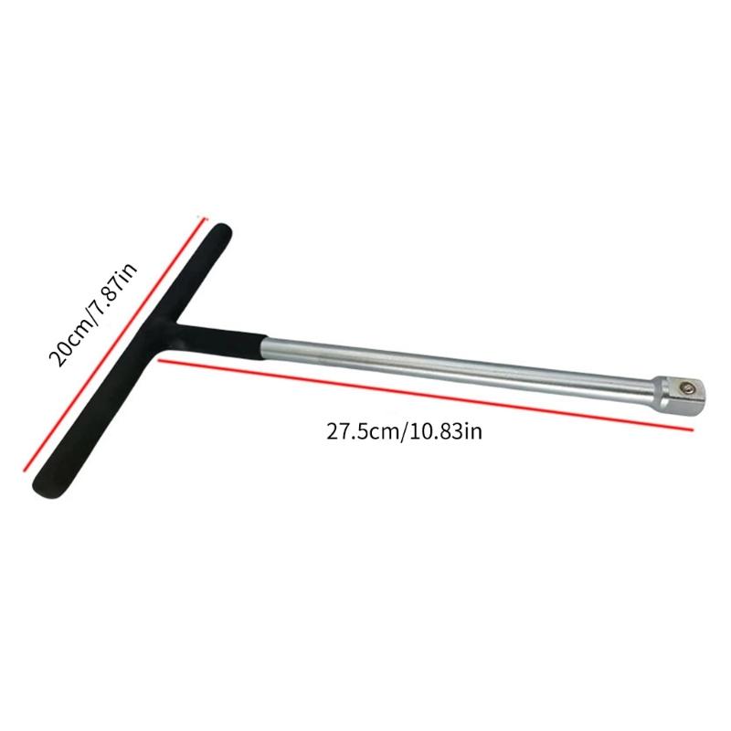 1/2'' Drive T-Handle Wrench with Long Reaches Chromiums Vanadiums Steel Car Motorbike Repair Tool Socket Wrench Tool