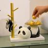 Harz Panda Figur Schlüsselablage Stilvoll und Praktisch Tierstatue Skulptur Organizer für Zuhause Eingangsbereich Dekorationen