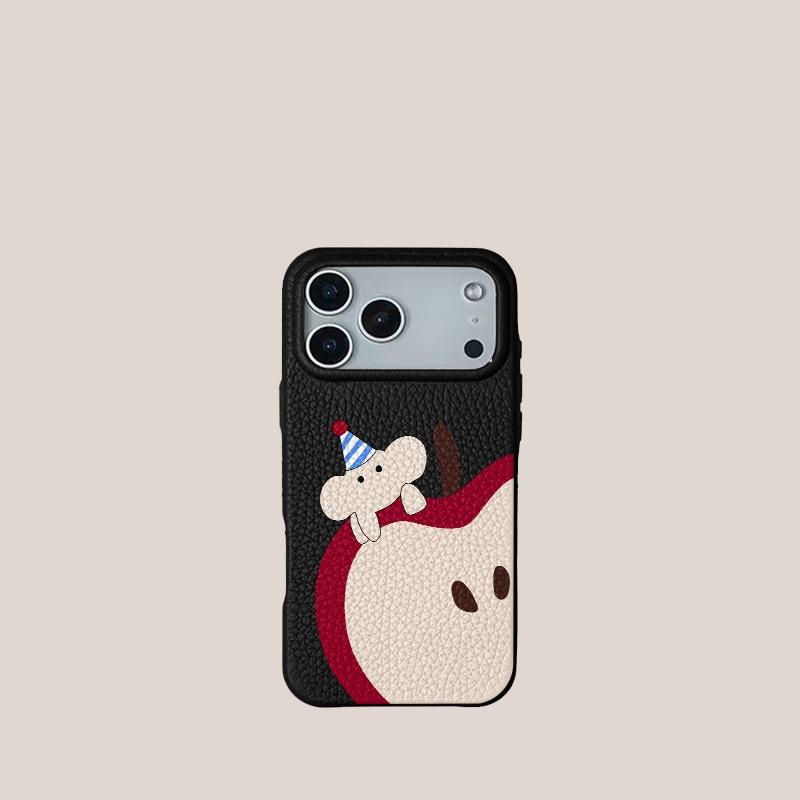 

For Apple Elephant for Apple 17pro Mobile Phone Case 16proma X Soft Glue 13p Imitation Leather 12pro Cartoon 11 For Apple 11