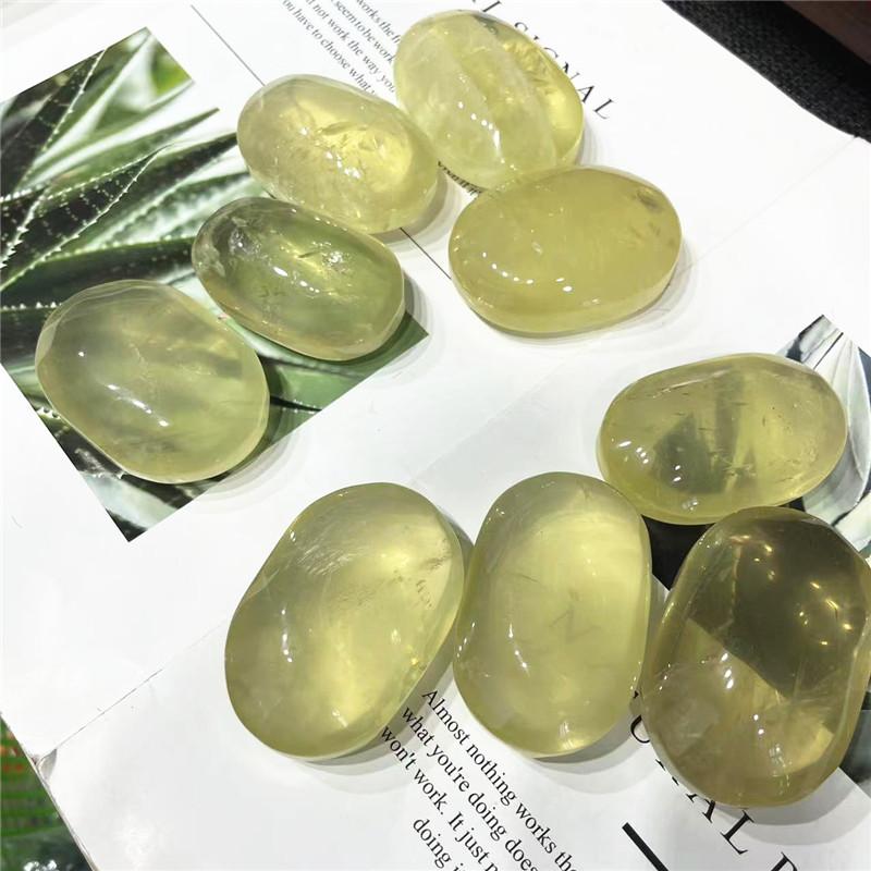 Cristal de Guérison Naturel Citrine Quartz Pierre de Palpation Anti-Stress Chakra Reiki Équilibrage