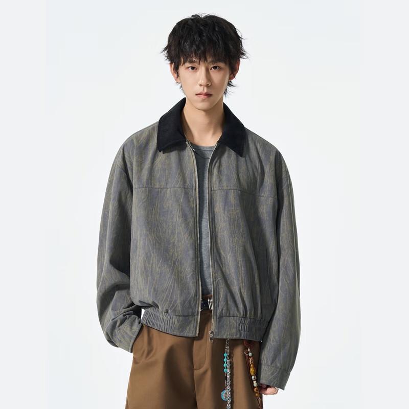 

Men s Corduroy Lapel Workwear Jacket M