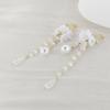 Kamelie Mückenspirale Halter Perlenblume Retro Ohrclips Ohrringe - Kein Piercing erforderlich