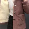 Manteau Femme Laine d'Agneau Épais Automne Hiver Vêtements Vintage Décontractés Grande Taille 4xl