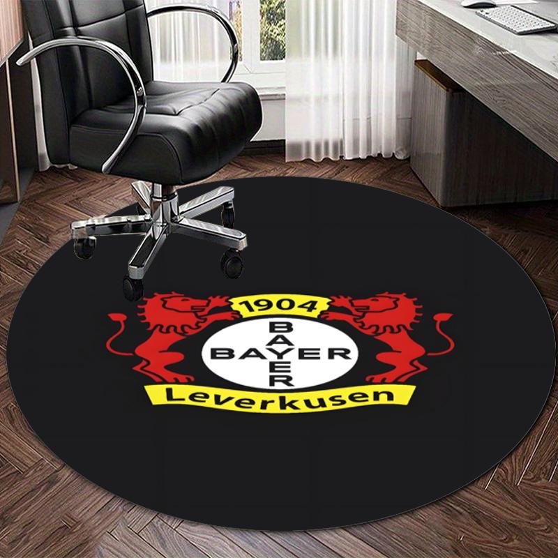 Personalized Bayer Leverkusen Round Chair Office Rug - Perfect for Mat, Office Chair & More - Ideal Gift for Birthdays and Holidays