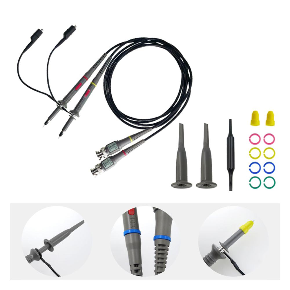Oscilloscope Probe with Accessories Kit 100MHz Oscilloscope Clip Probes