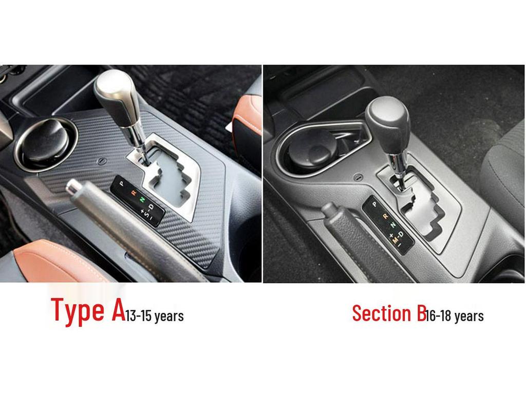 RAV4 Rongfang Carbon Fiber Interior Stickers: 13-18 Center Console, Gear Shift, Armrest Decor.