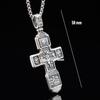 Mens Greek Orthodox Jesus Crucifix Cross Pendant Necklace Stainless Steel Gift