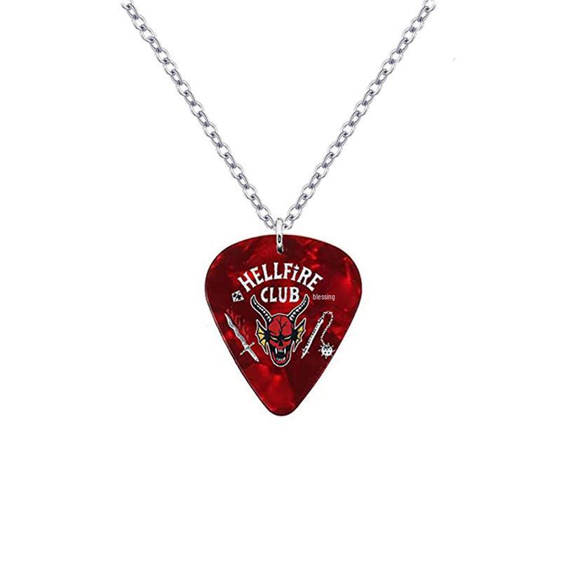 

Stranger Things Hellfire Club Stainless Steel Eddie Munson Necklace