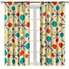 2Pcs Colored circular lines print curtains,suitable for bedroom,living room kitchen decoration,home decoration,window decoration