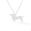 Shape Animal Dachshund Pendant Necklace Alloy Chain Jewelry Unisex Gift Fashion