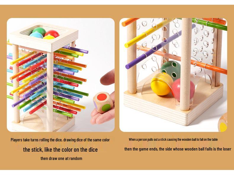 Kinderspiel zum Balancieren: Steckfiguren für Konzentration und räumliches Denken