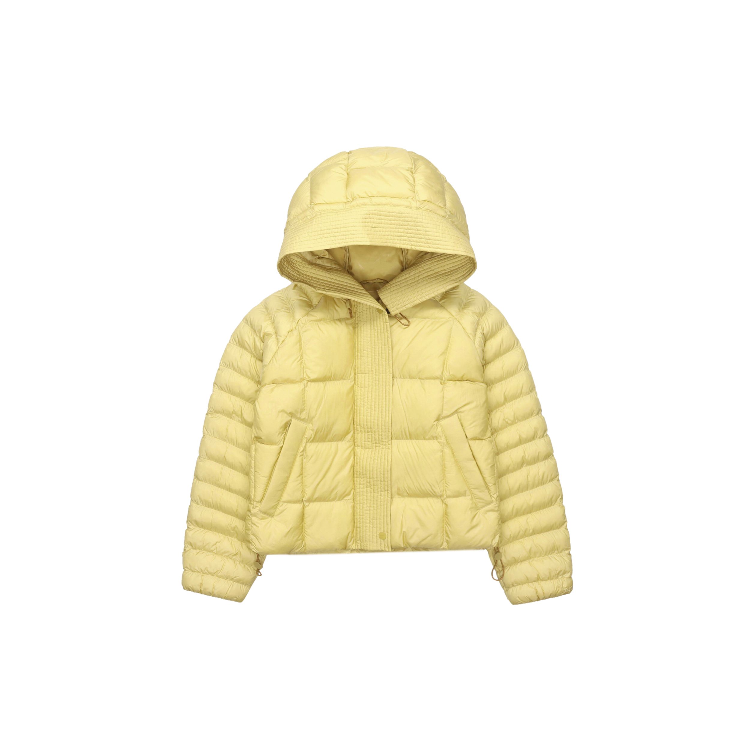 Nike Solid Color Warm Hooded Cotton Jacket Women Jackets Yellow FB8730-720 XL