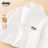 JEEP SPIRIT Men's Half-Turtleneck Thermal Long-Sleeve Shirt