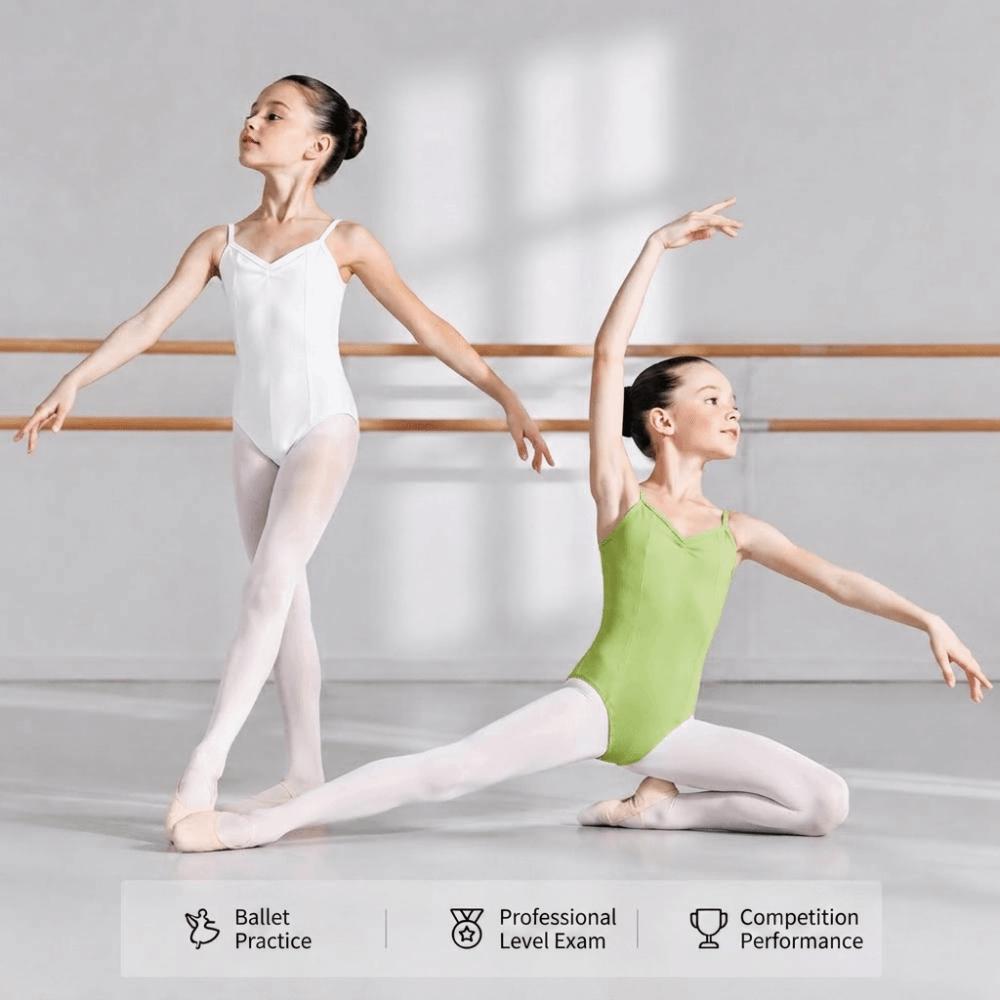 Strap Girls Camisole Leotard Stretch Gymnastics Leotard Ballet Bodysuit Leotard  Tutu Dance