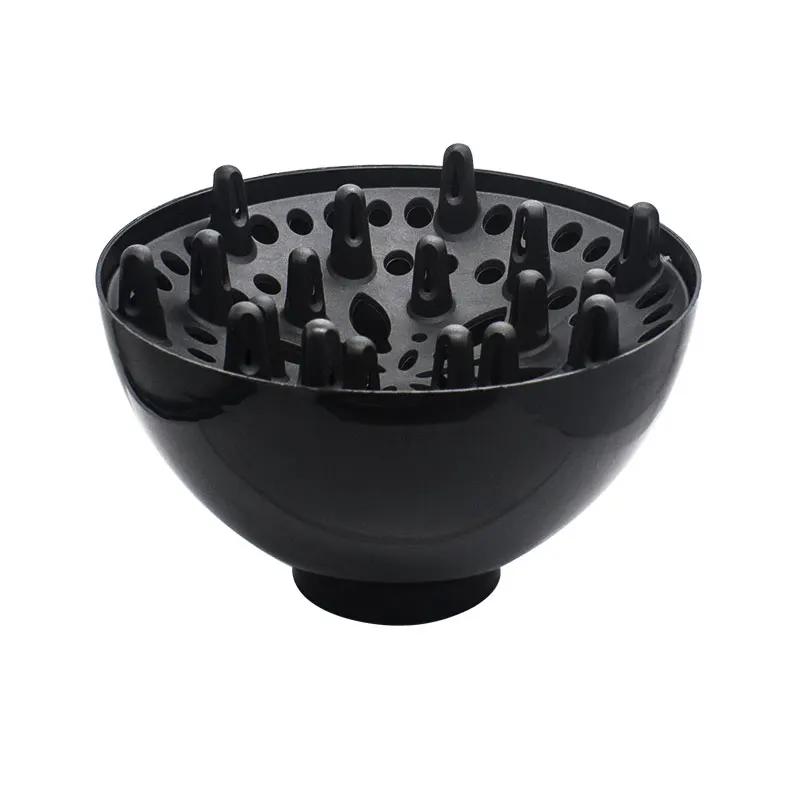 Sèche-cheveux bouclant spécial salon de coiffure universel à grande tête diffuseur de cheveux professionnel adaptable pour sèche-cheveux pour cheveux bouclés noir