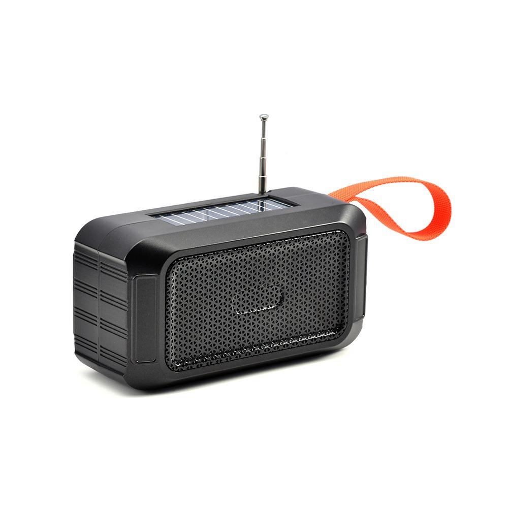 Huaqiangbei Solar Bluetooth Speaker: FM Radio, Card Insert, 5W Wireless Sound