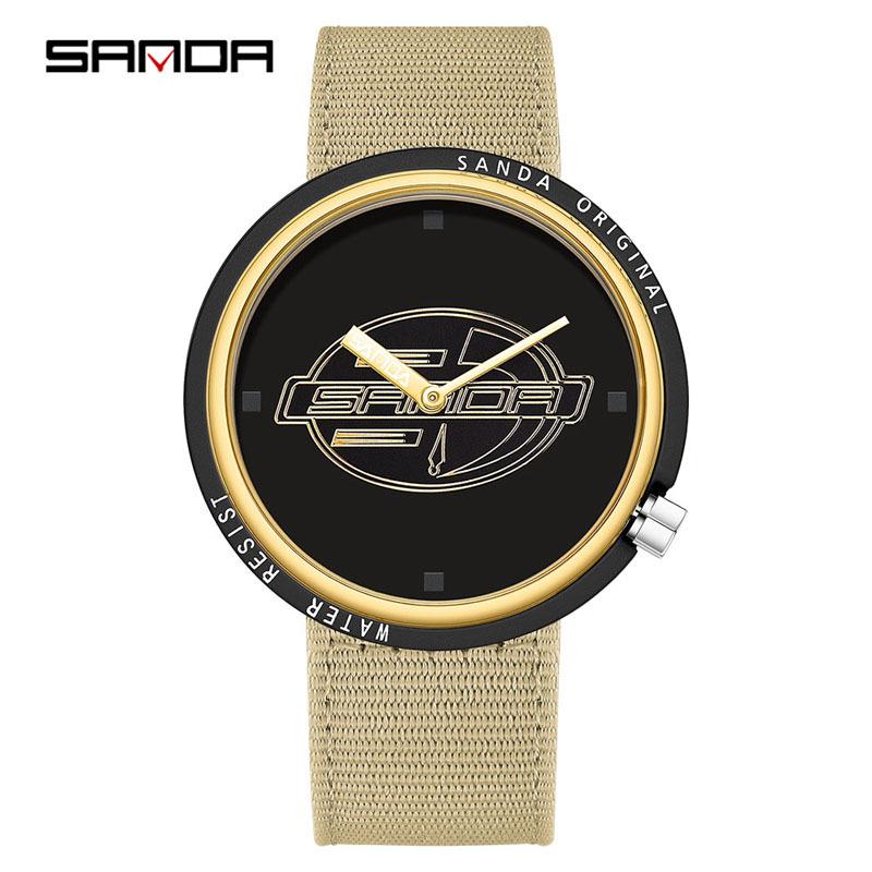 Sanda Creative Quartz Cosplay Watch - Unisex Silicone Fashion for Youth & Students