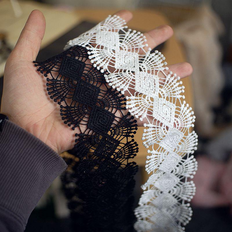 Water-Soluble Lace Trim Edge for DIY Clothing Accessories