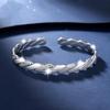 Möbius Pure Silver Interwoven Bracelet - Women's Fashion Jewelry, Mother's Day Gift