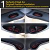 Anti-Slip Rubber Cup Cushion Door Groove Mat for Nissan Leaf ZE1 2018   10Pcs Accessories Car Stickers mat for phone