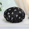 Elastic Shower Cap Double Layered Shower Hair Cover Universal Bath Hat