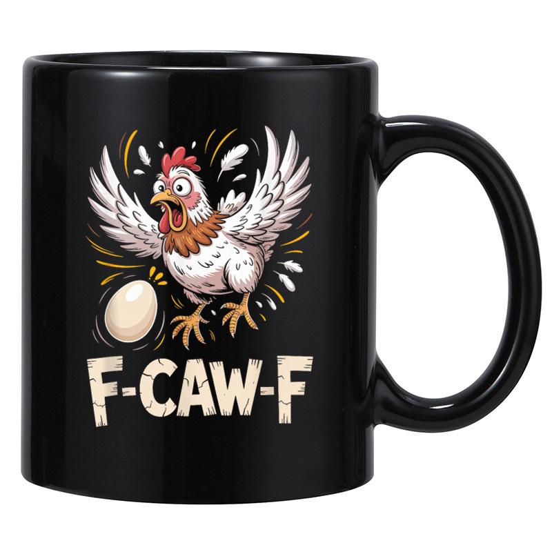 Керамическая кофейная кружка с петухом 301-400ml