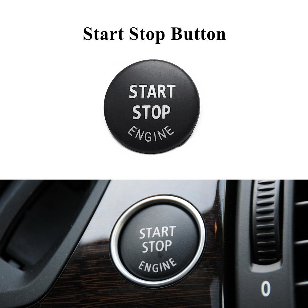 Dashboard Ac Vent Grille Slider Rear Trunk Switch Start Stop Button Venlitation Ac Buttons Ignition Caps For BMW X5 X6 E70 E71